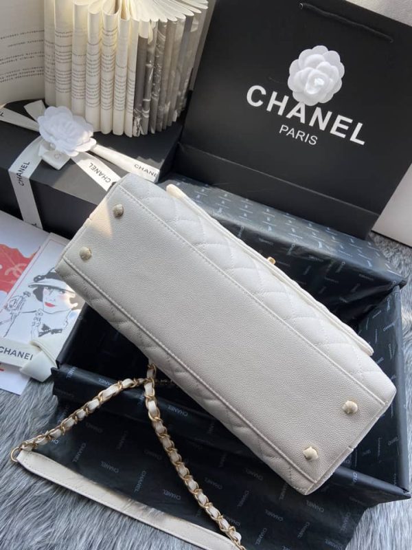 Chanel Coco Handle Medium White