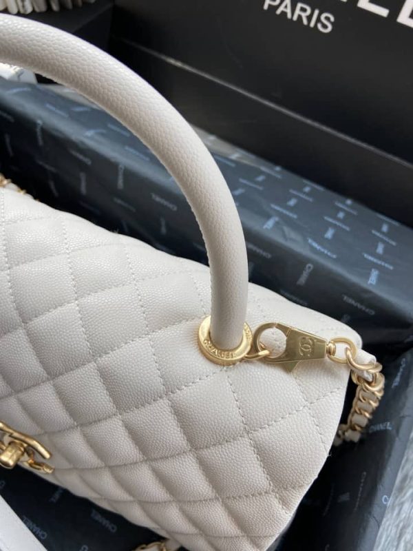 Chanel Coco Handle Medium White