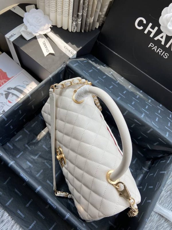 Chanel Coco Handle Medium White