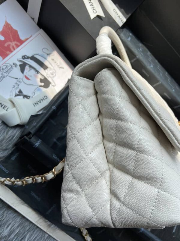 Chanel Coco Handle Medium White