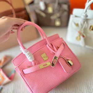 H BIRKIN 20 TOGO PINK 20CM