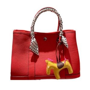 H GARDEN PARTY TOGO LEATHER RED 31CM
