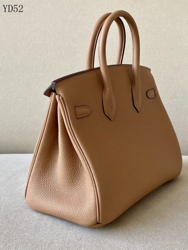 H BIRKIN 25 TOGO GOLD BROWN LEATHER GOLD HARDWARE 25CM